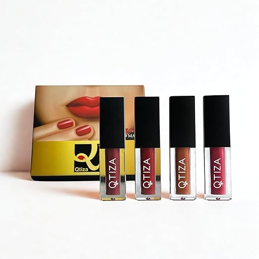 Qtiza Liquid Lipstick, Red edition lipstick Combo of red lipsticks 4 color in one Pack 1